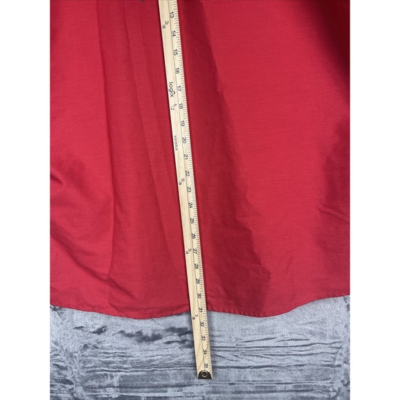 Vintage Lucky 13 Button Up Shirt Size L Red With Black Skull Design - Picture 10 of 10